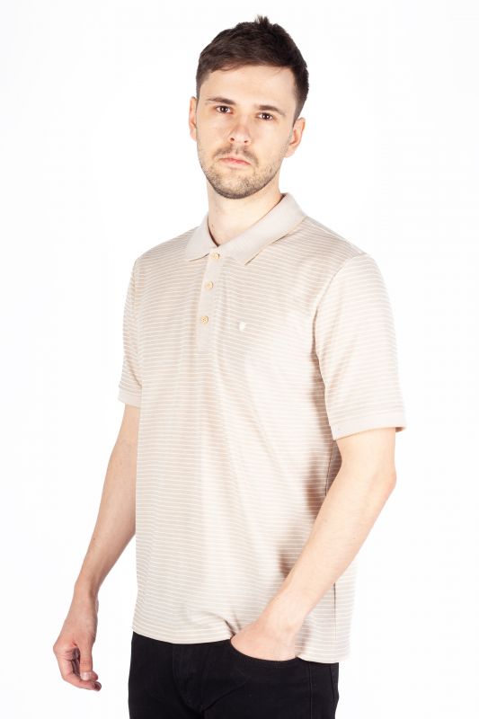 Polo marškinėliai MCL 39934-BEJ-MELANJ