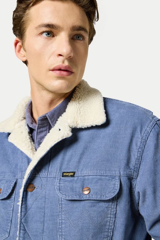Džinsinė striukė su pamušalu WRANGLER 112357214