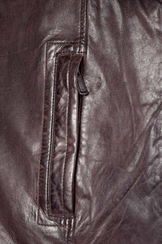 Odinė striukė DEERCRAFT 3701-0163-dark-brown