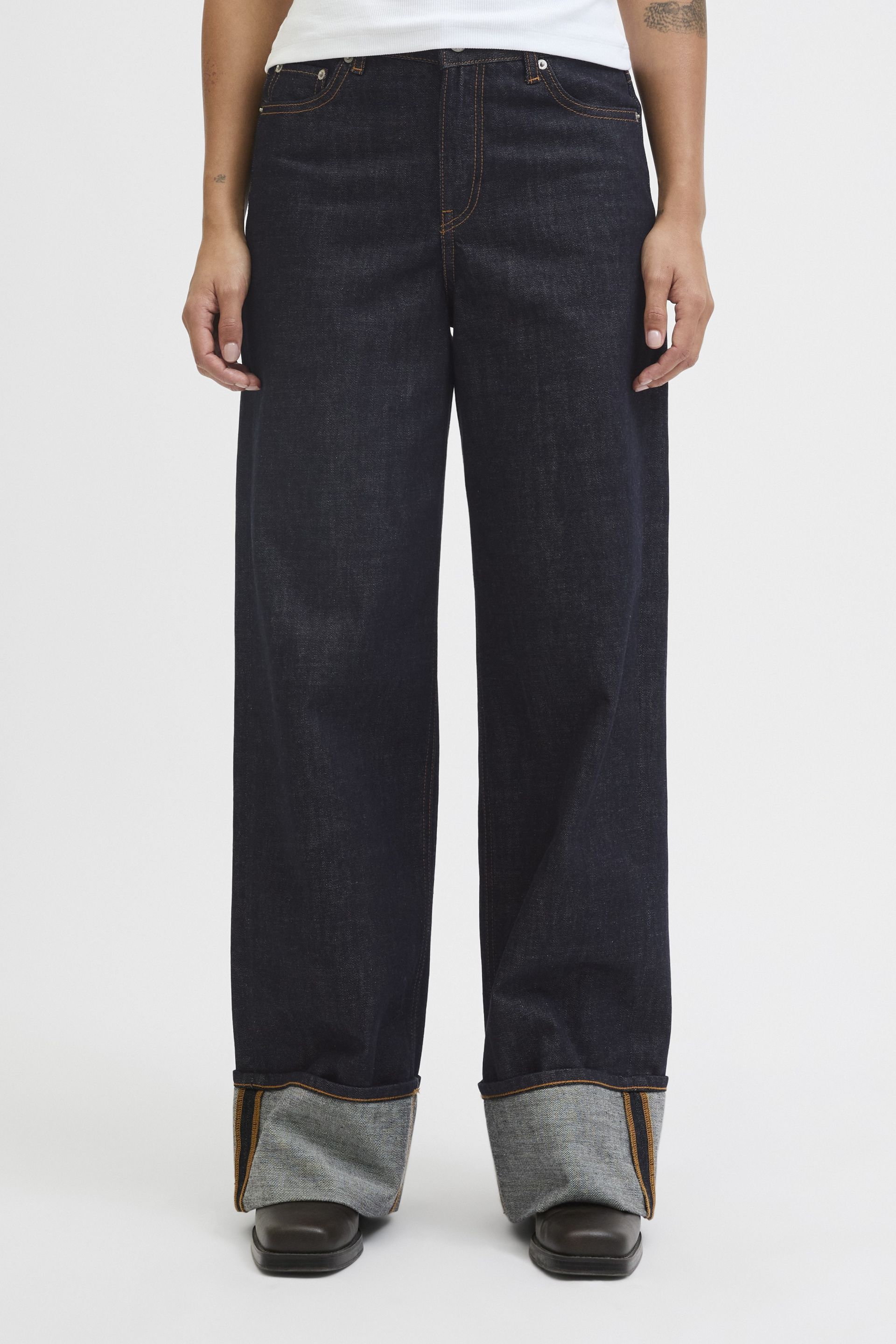 Džinsu bikses JJXX 12282916-Dark-Blue