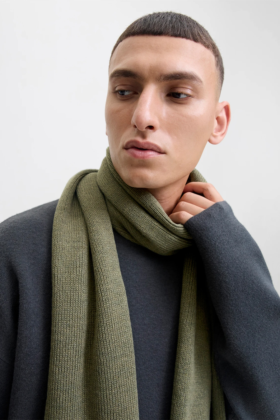Šalle JACK & JONES 12098582-Dusty-Olive