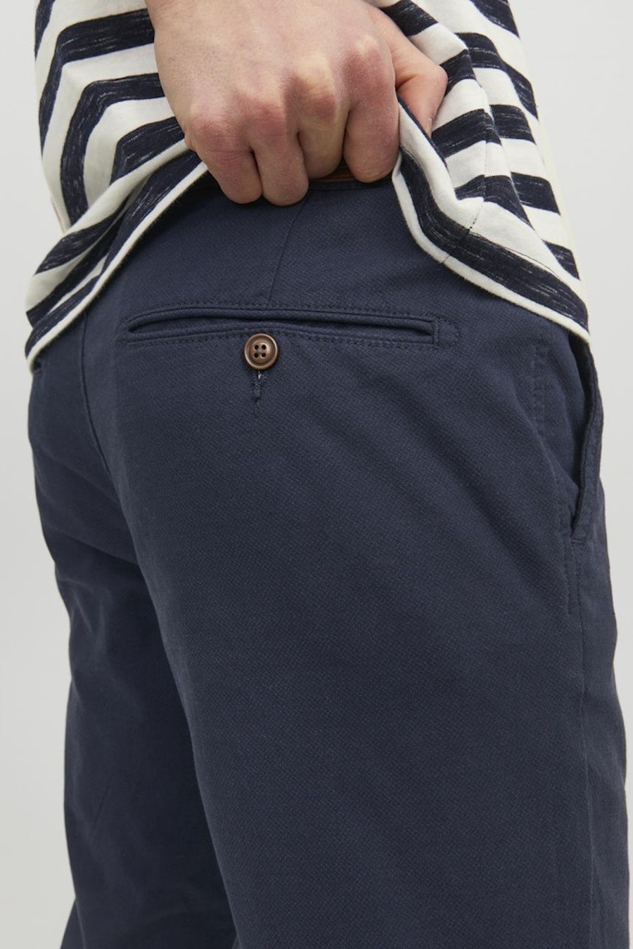 Klasiskās bikses JACK & JONES 12206198-Navy-Blazer