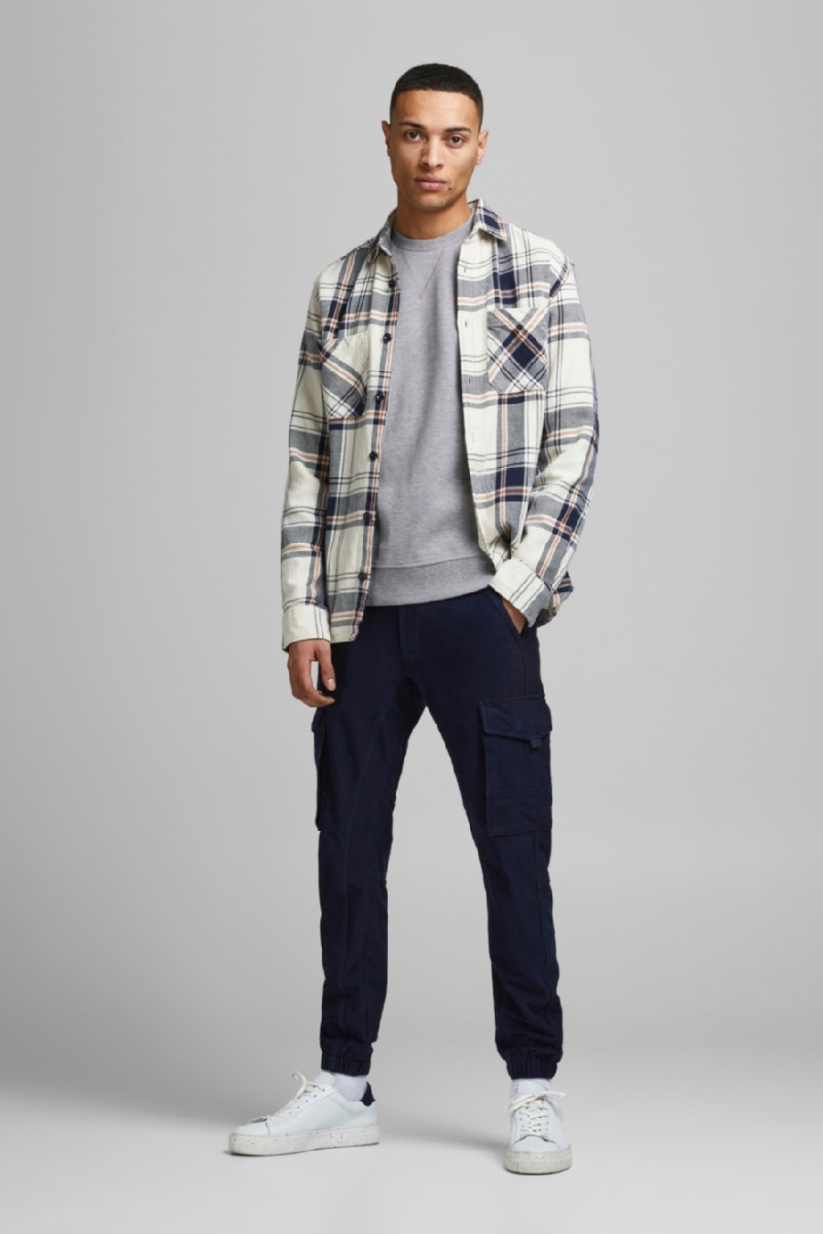 Sporta džemperis JACK & JONES 12181903-LG-Melange