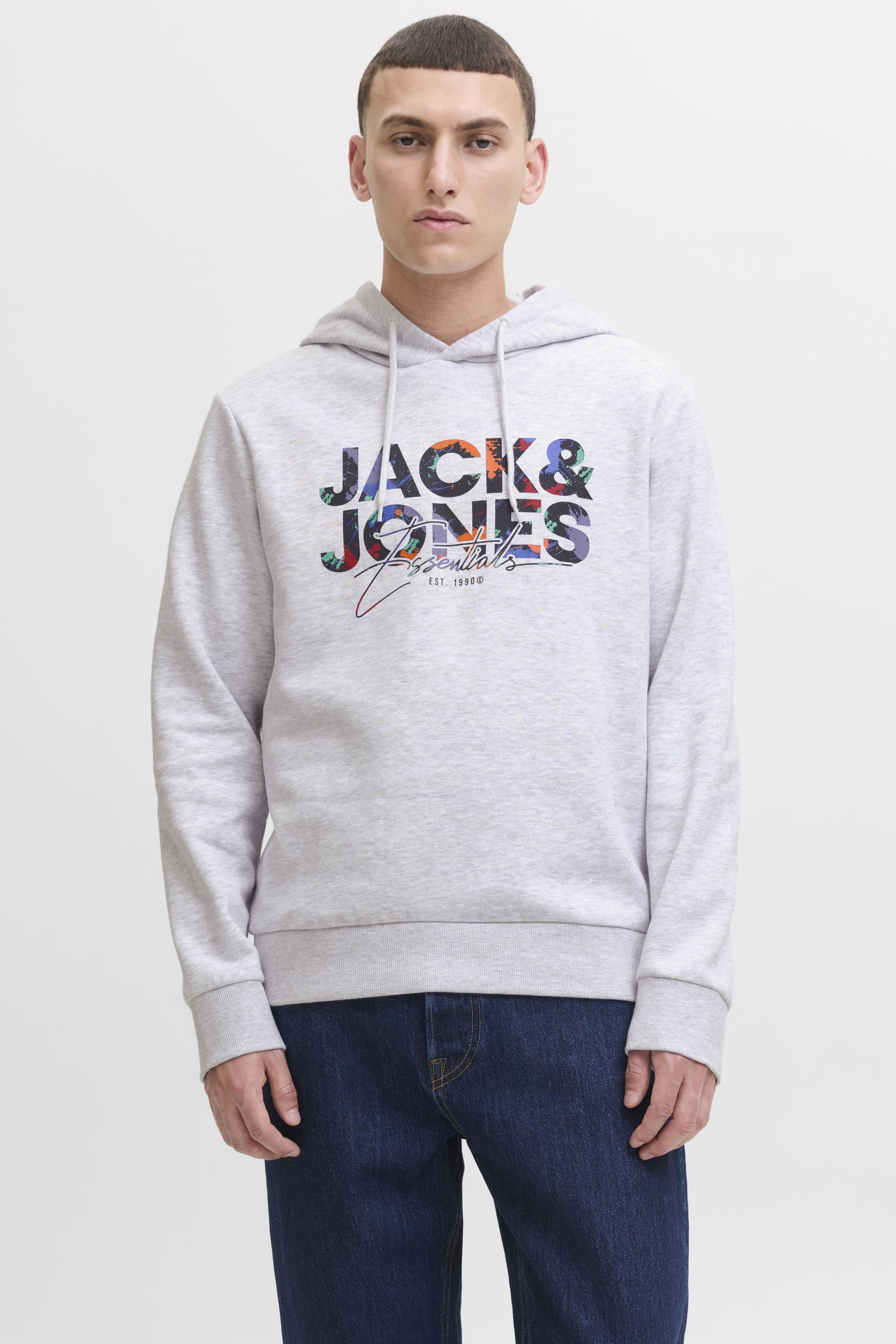 Sporta džemperis JACK & JONES 12279119-White-Melange