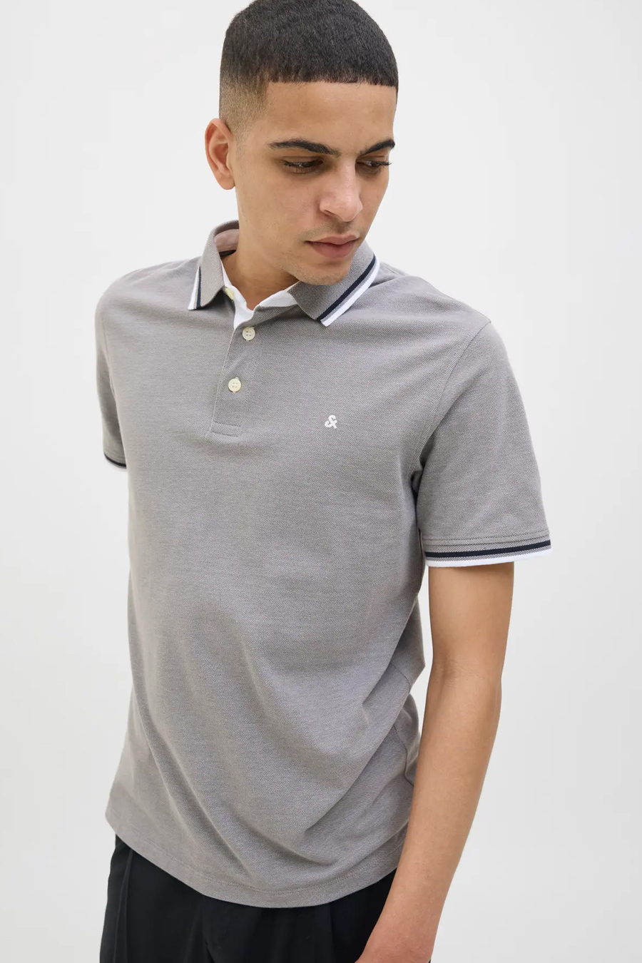 Polo krekls JACK & JONES 12136668-Ultimate-Grey