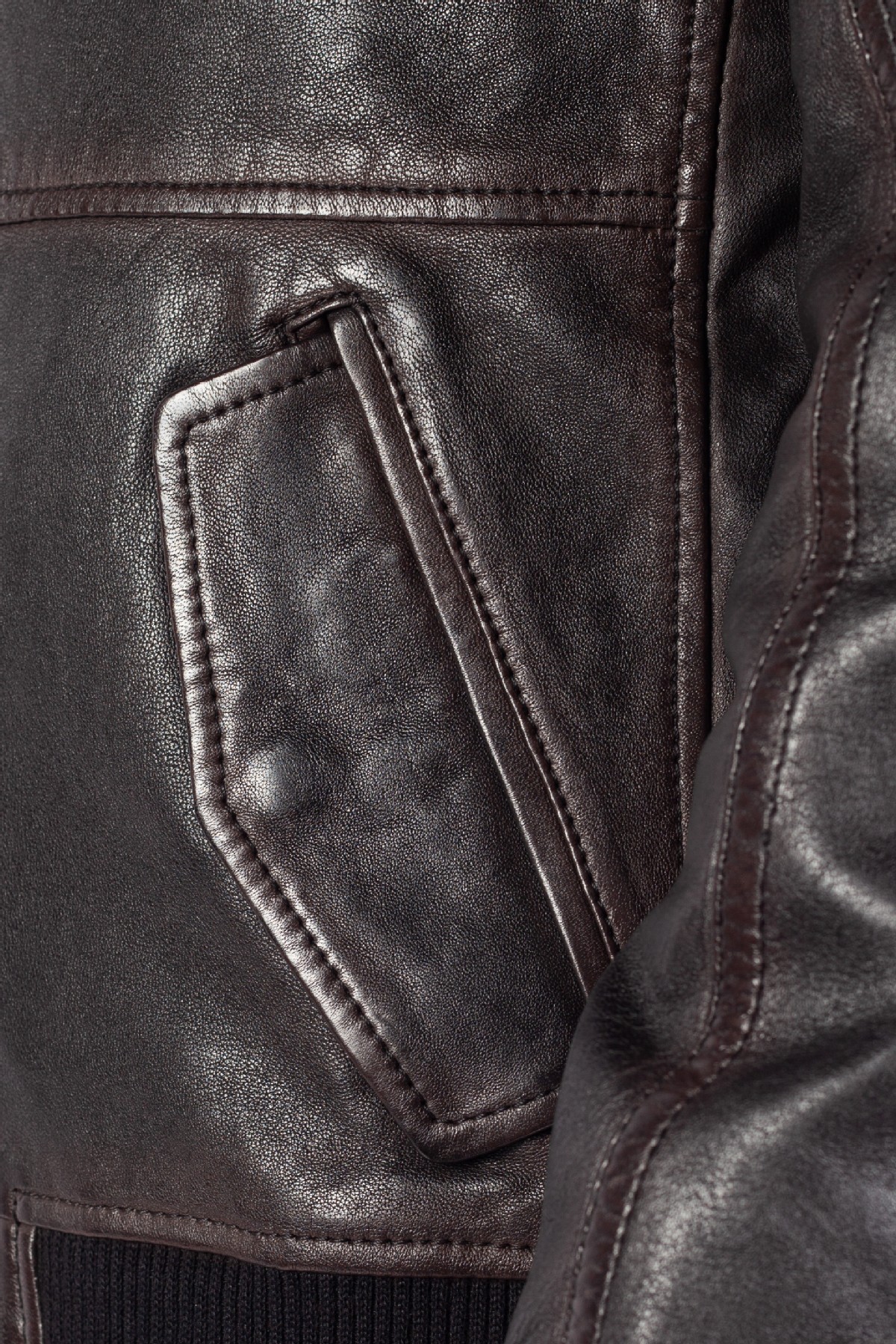 Ādas jaka ar oderi GIPSY 1201-0624-brown