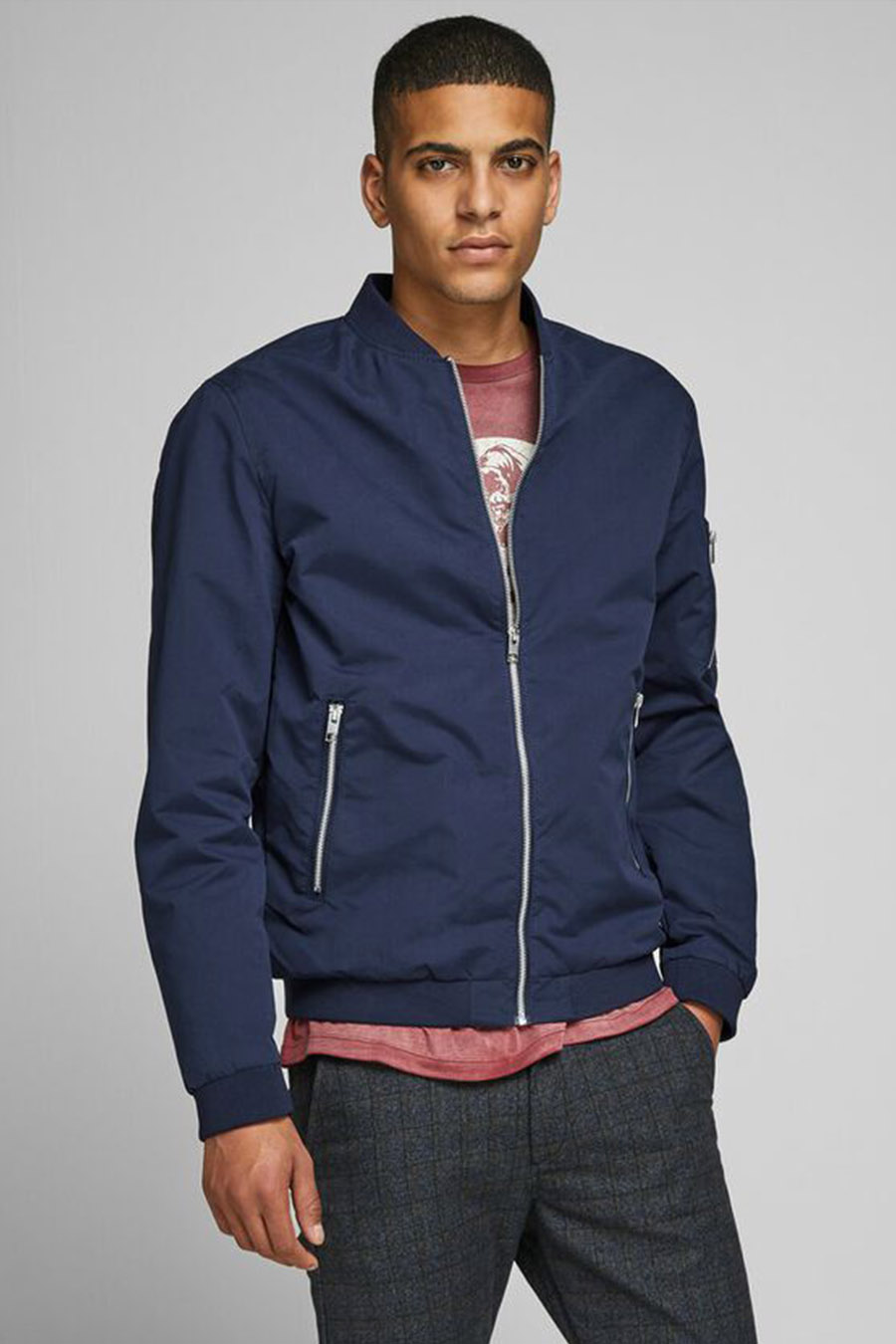 Vējjaka JACK & JONES 12165203-Navy-Blazer