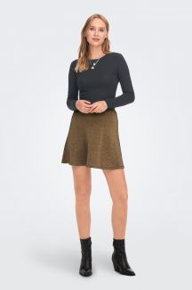 T-krekls ar garām rokām JACQUELINE DE YONG 15272092-Black