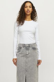 T-krekls ar garām rokām JJXX 12200404-Bright-White