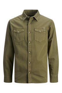 Džinsa krekls JACK & JONES 12138115-Forest-Night
