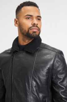 Ādas jaka ar oderi GIPSY 2201-0110-Black