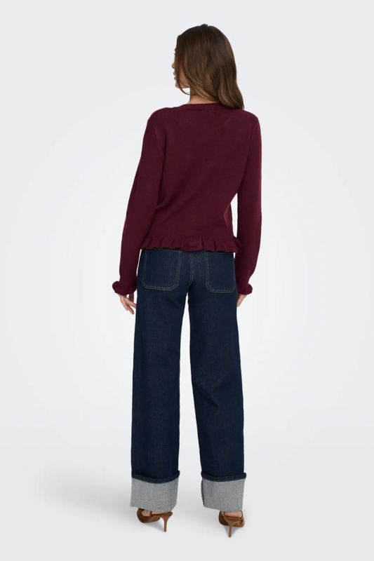 Auduma jaka JACQUELINE DE YONG 15363485-Maroon-Banner