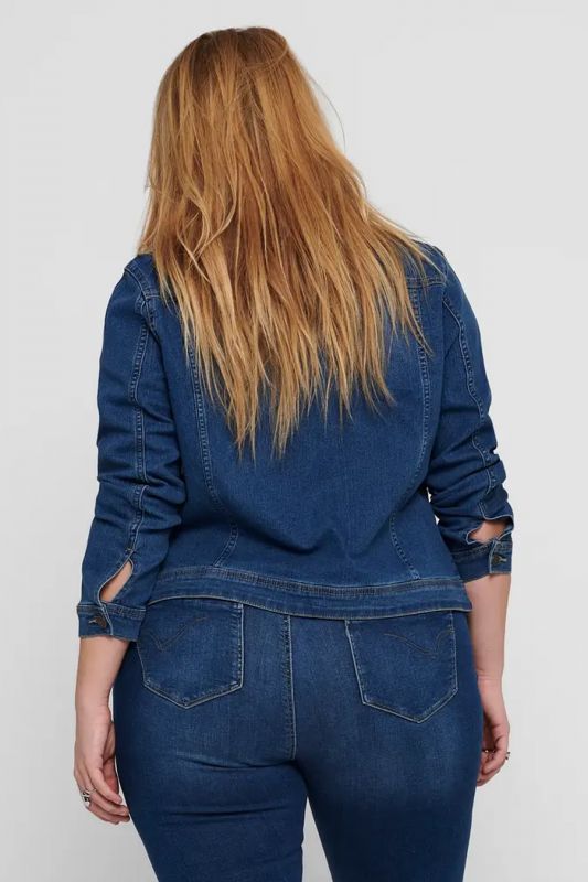 Džinsu jaka ONLY CARMAKOMA 15224741-Medium-Blue