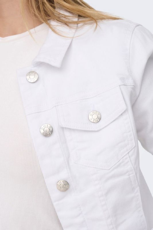 Džinsu jaka ONLY 15243147-White