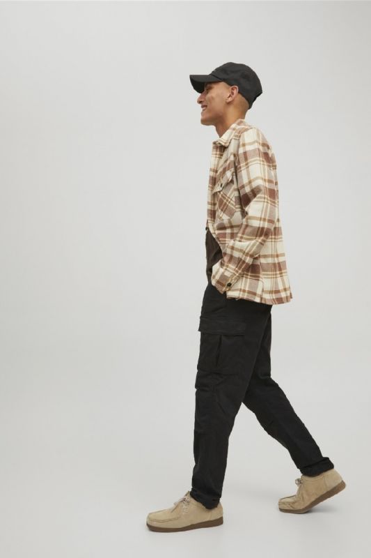 Kargo bikses JACK & JONES 12216664-Black-SOLID