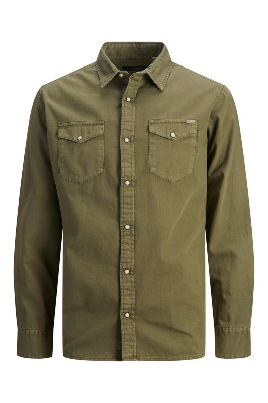 Džinsa krekls JACK & JONES 12138115-Forest-Night