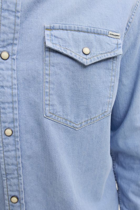 Džinsa krekls JACK & JONES 12138115-Light-Blue