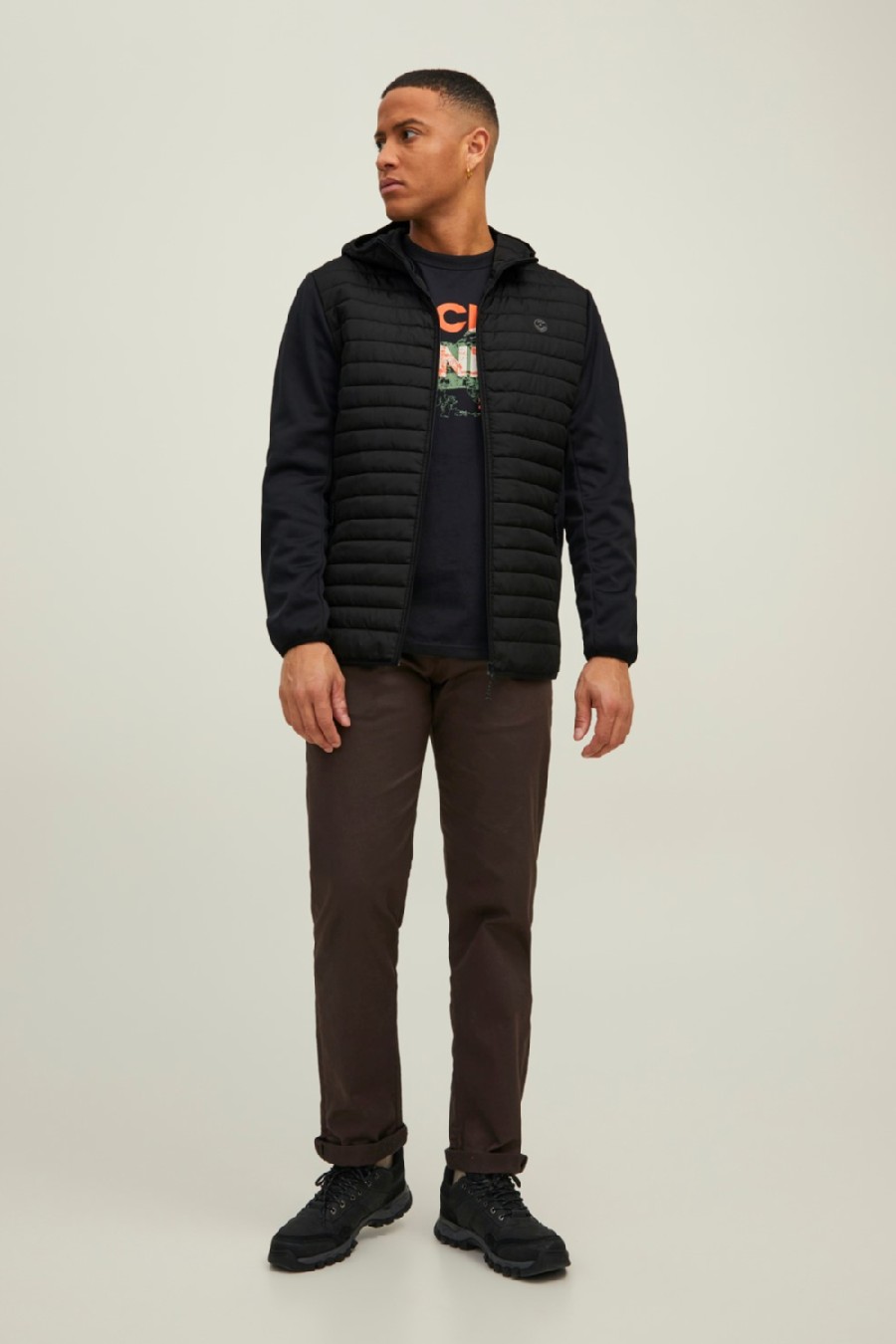 Ветровкa JACK & JONES 12182242-Black-SET-IN