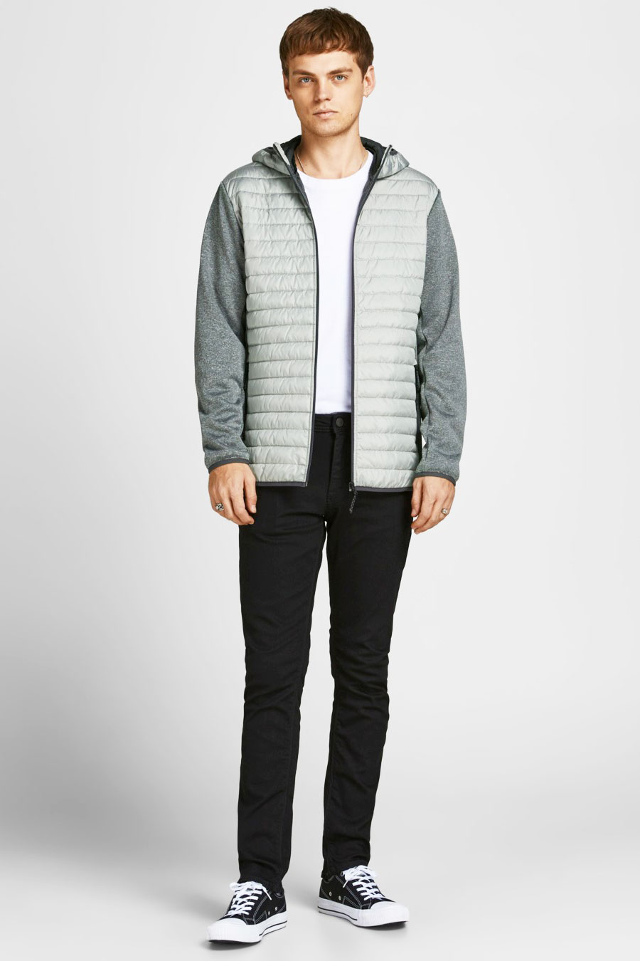 Ветровкa JACK & JONES 12182242-Ghost-Gray