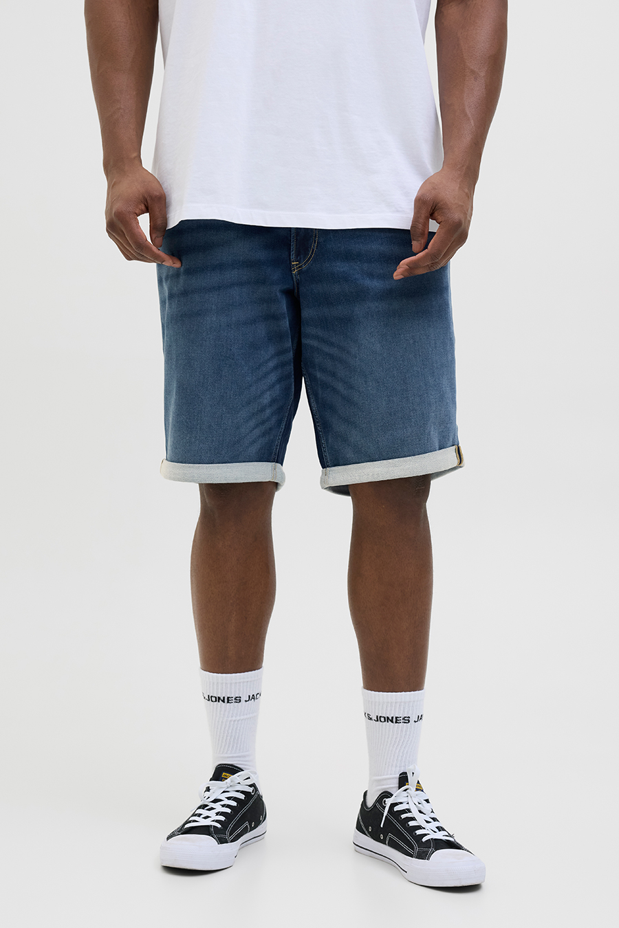 Джинсовые шорты JACK & JONES 12274050-Blue-Denim