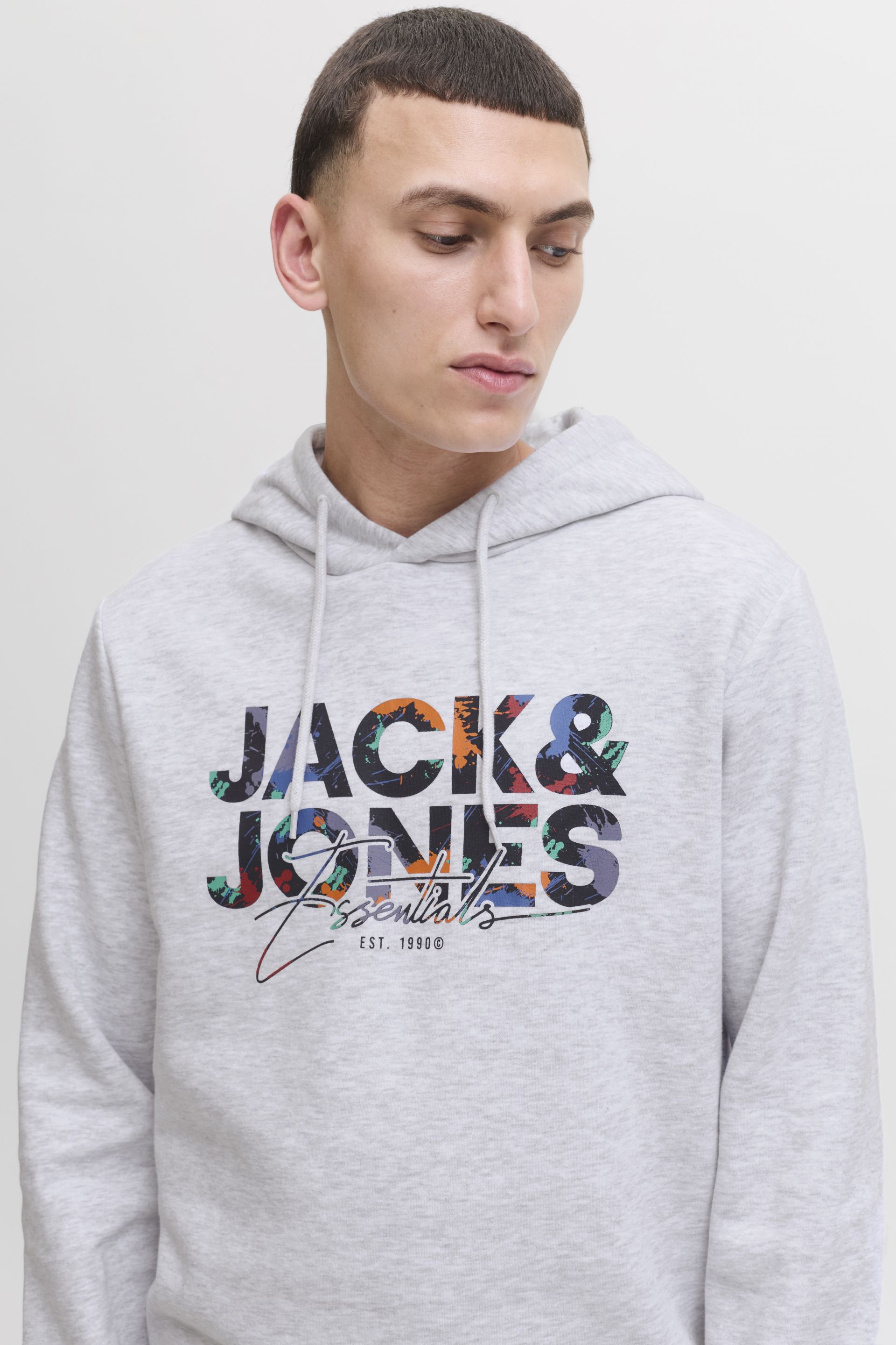 Спортивный свитер JACK & JONES 12279119-White-Melange
