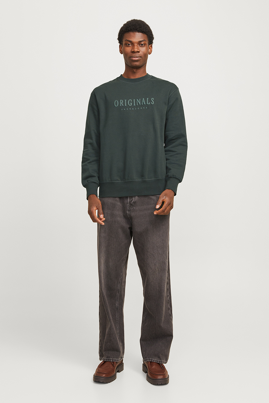 Спортивный свитер JACK & JONES 12285949-Forest-River