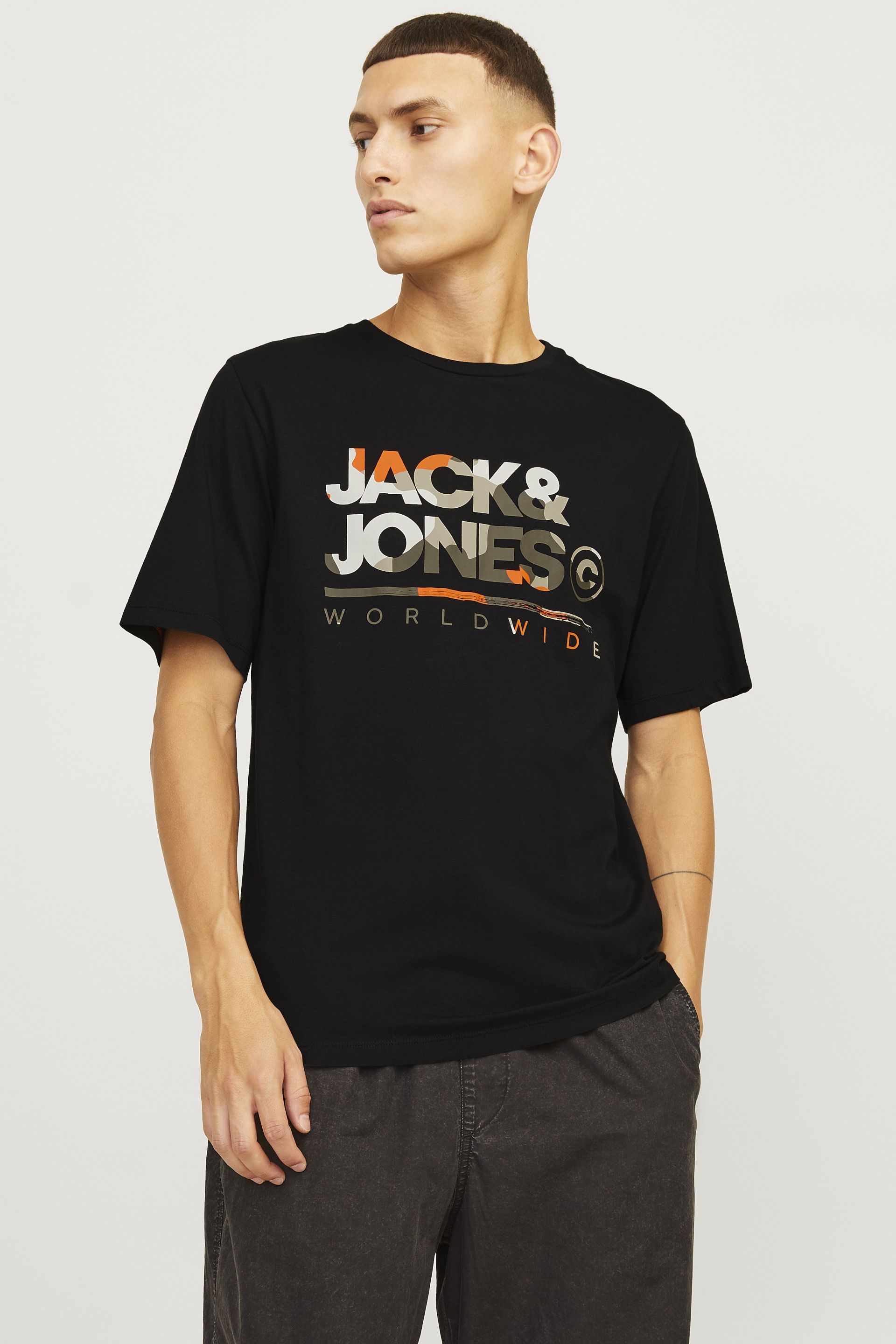 Футболкa JACK & JONES 12287689-Black