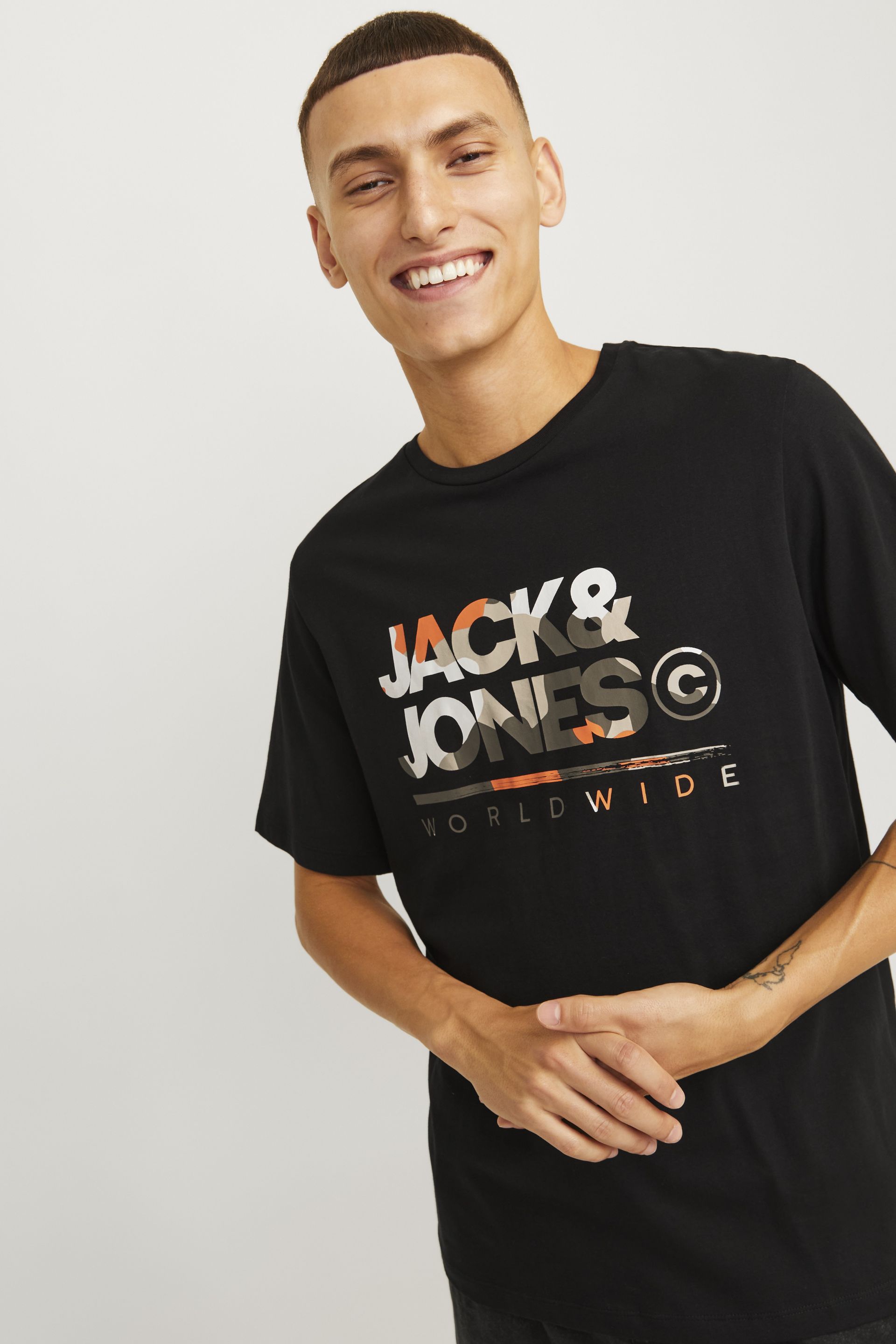 Футболкa JACK & JONES 12287689-Black