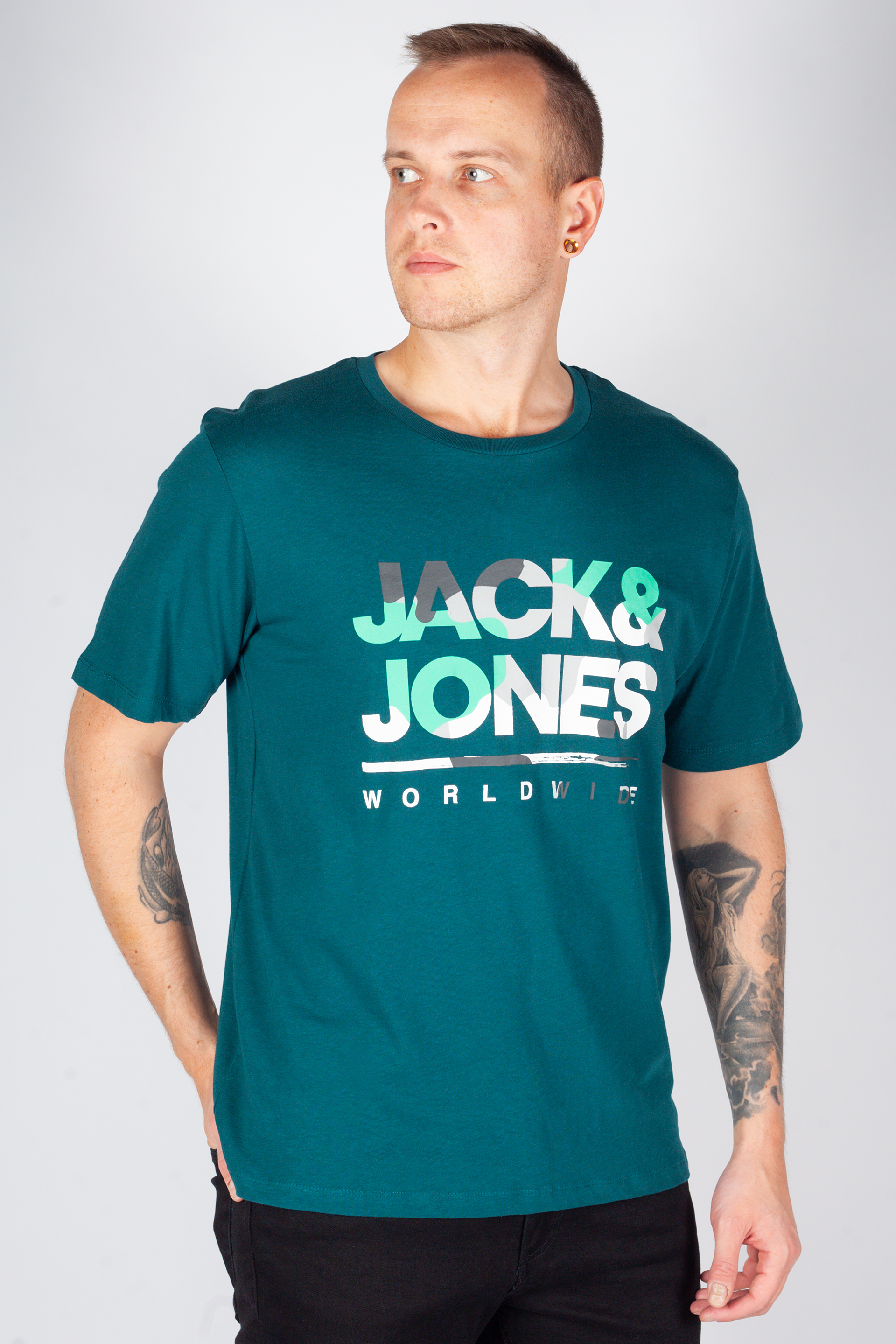 Футболкa JACK & JONES 12287689-Deep-Teal