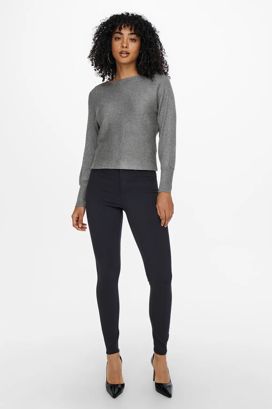 Свитер ONLY 15226298-Medium-Grey