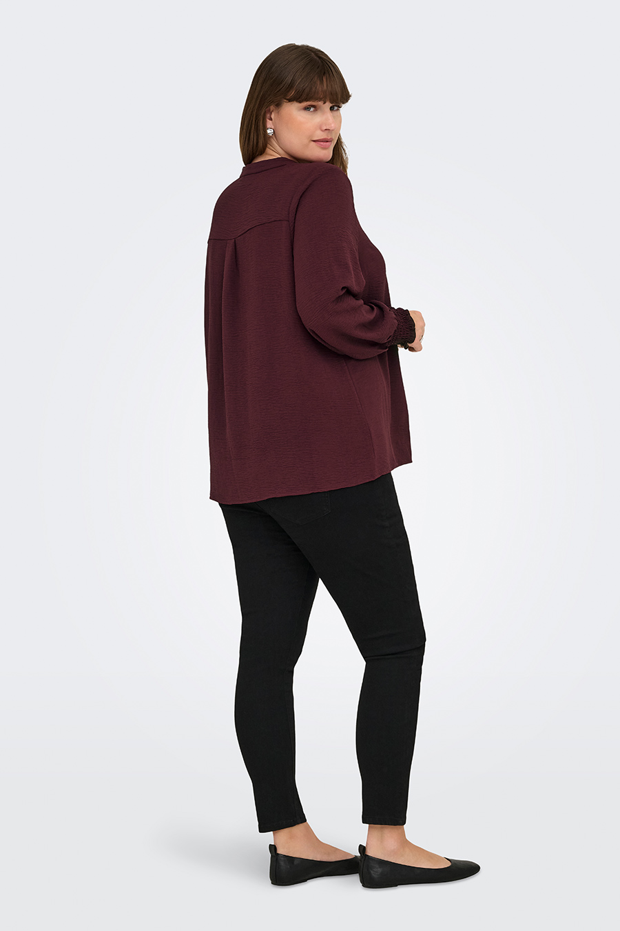 Блузкa ONLY CARMAKOMA 15285157-Tawny-Port