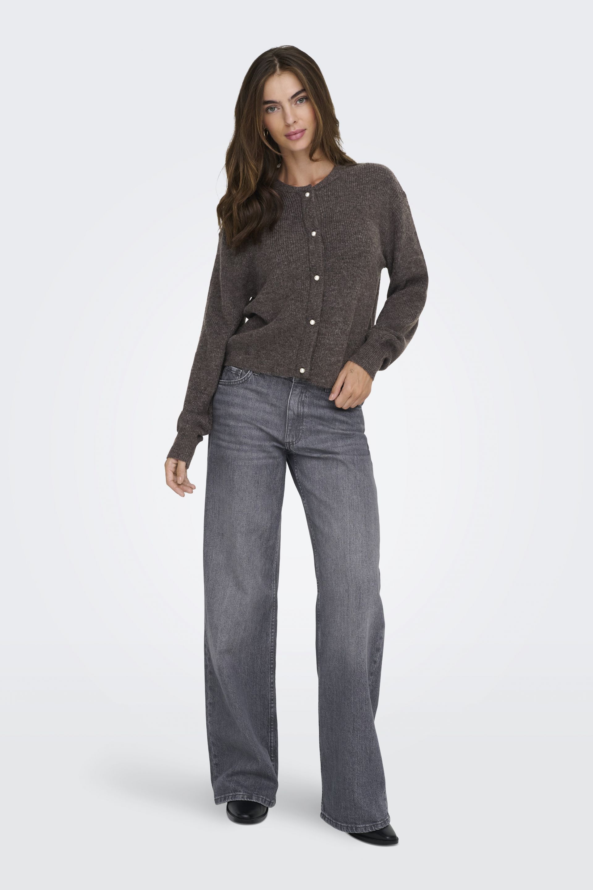 Вязаная кофта JACQUELINE DE YONG 15326819-Bracken