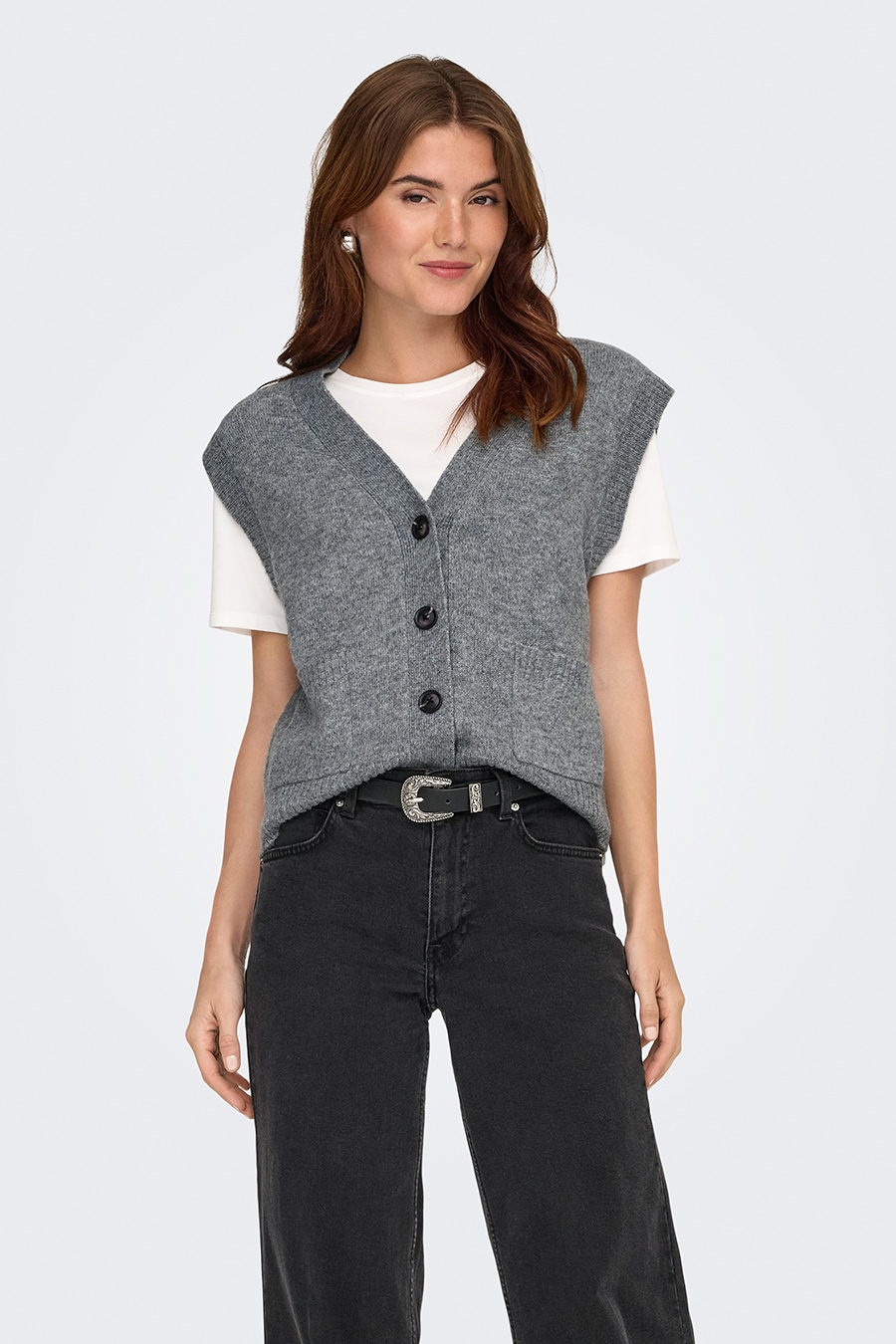 Жилет JACQUELINE DE YONG 15354100-MG-Melange