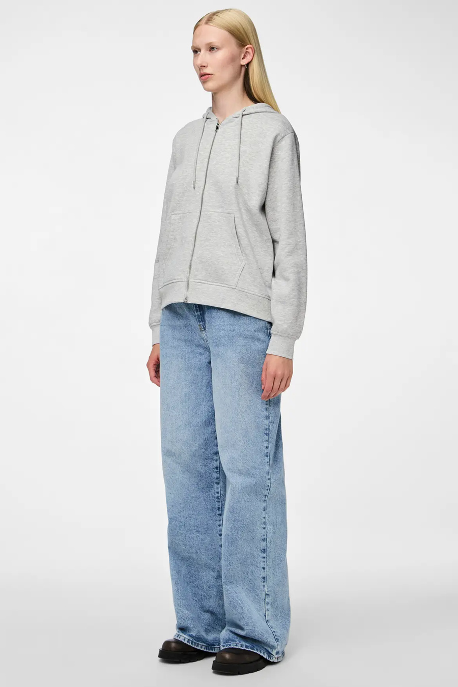 Спортивная кофтa PIECES 17140741-Light-Grey