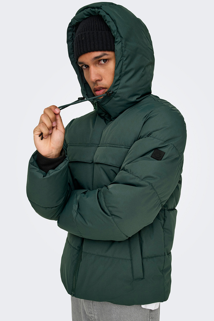 Зимняя куртка ONLY & SONS 22029661-Darkest-Spruc