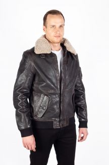 Кожаная куртка с подкладкой GIPSY 1201-0624-brown