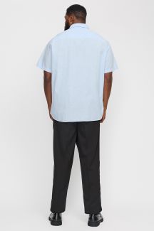 Льняная рубашка JACK & JONES 12269090-Chambray-Blue