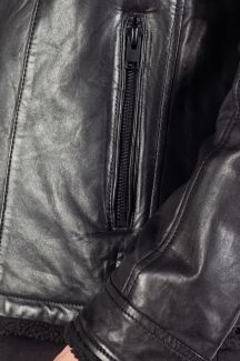 Кожаная куртка с подкладкой GIPSY 2201-0139-black