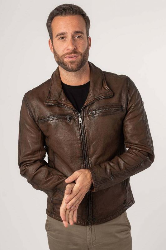 Кожаная куртка MAURITIUS 1201-0729-antique-cogna