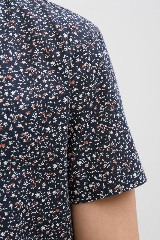 Льняная рубашка JACK & JONES 12274951-Night-Sky