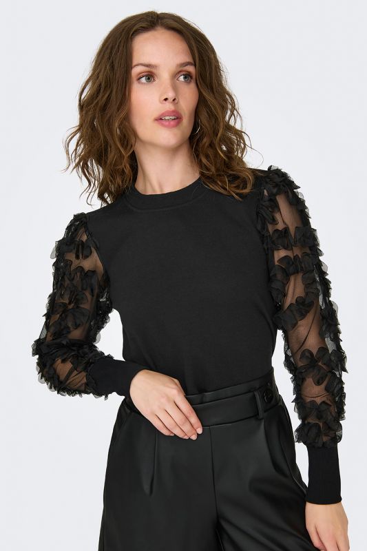 Спортивный свитер JACQUELINE DE YONG 15220558-Black