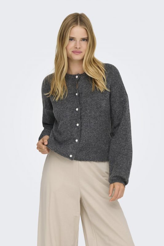 Вязаная кофта ONLY 15242300-DG-Melange