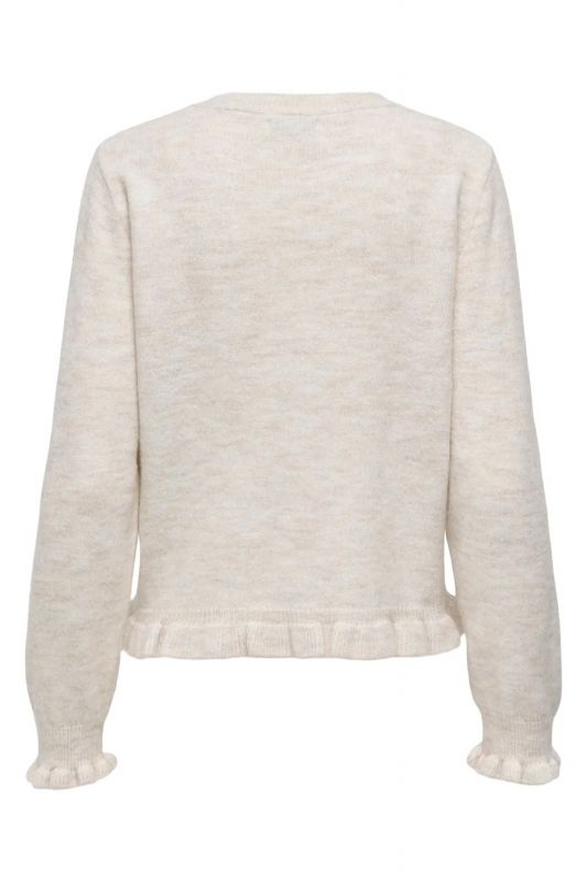 Вязаная кофта JACQUELINE DE YONG 15363485-Birch-MELANGE