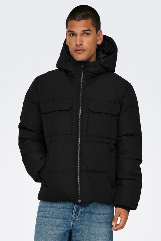 Зимняя куртка ONLY & SONS 22029661-Black