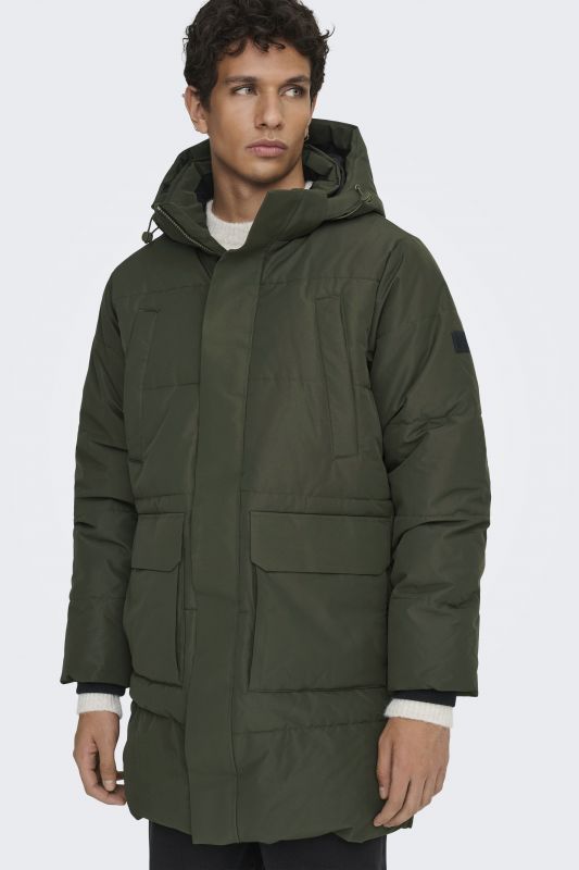 Зимняя куртка ONLY & SONS 22036983-Forest-Night